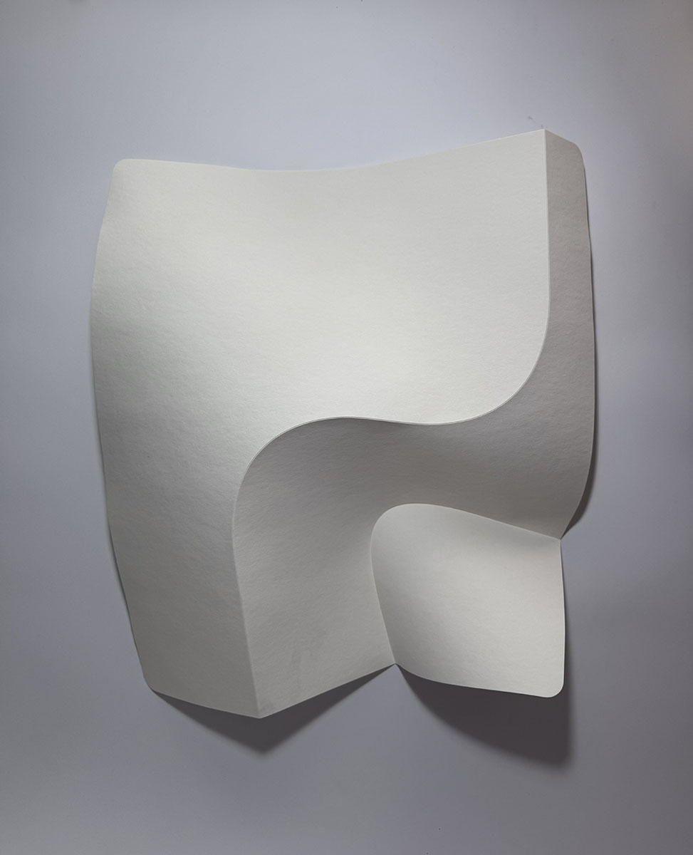 Rechteckige Zweifalt mit Gerader Einfachverdrehung 02, 202645 x 50 x 12 cmcellulos, white