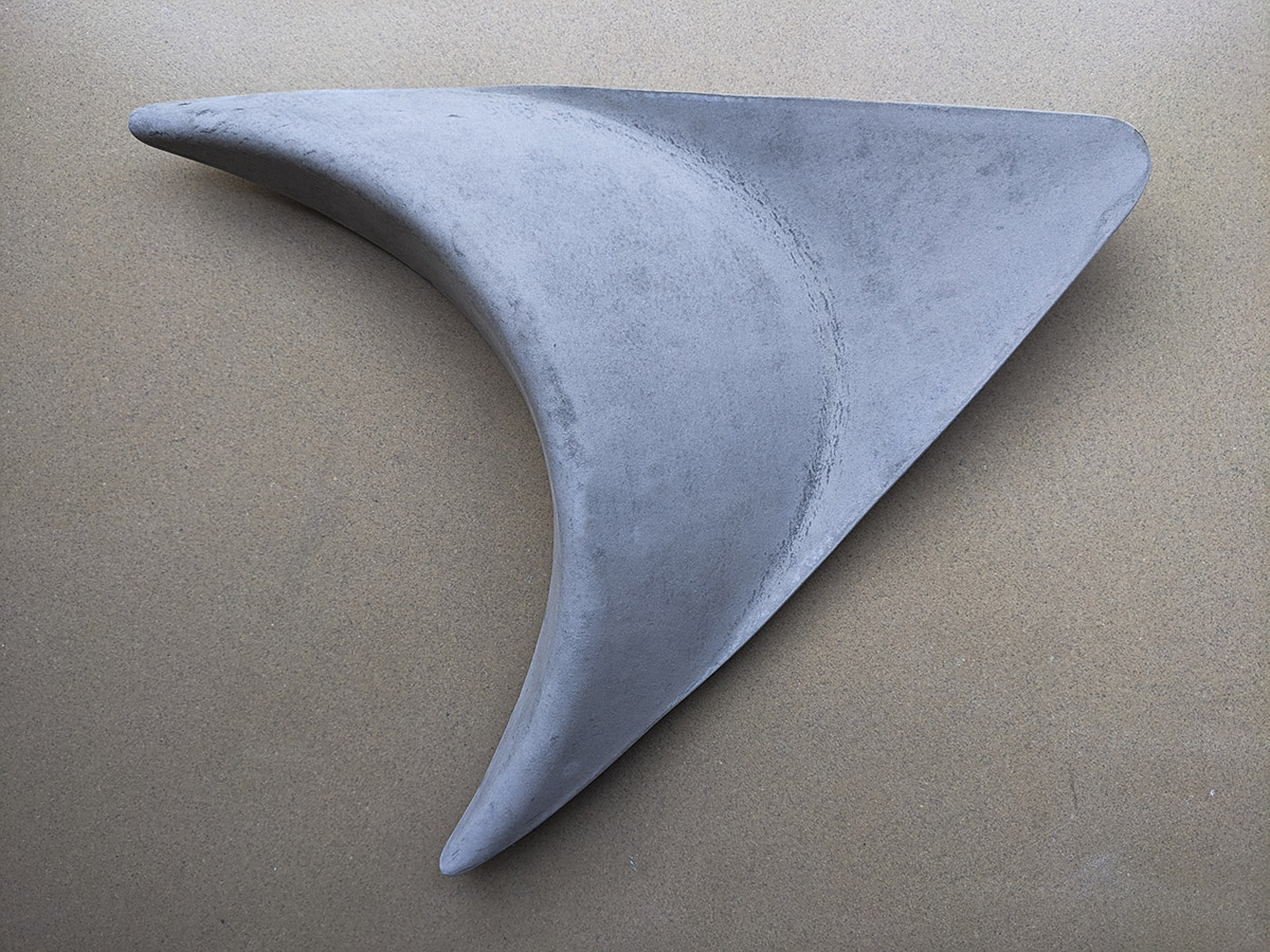 Rechteckige Zweifalt mit Einfachverdrehung, 202357 x 59 x 13 cmfibre cement