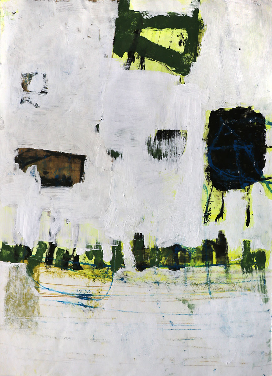 LANDGRÜN, 202459 x 41,5 cmmixed media on paper