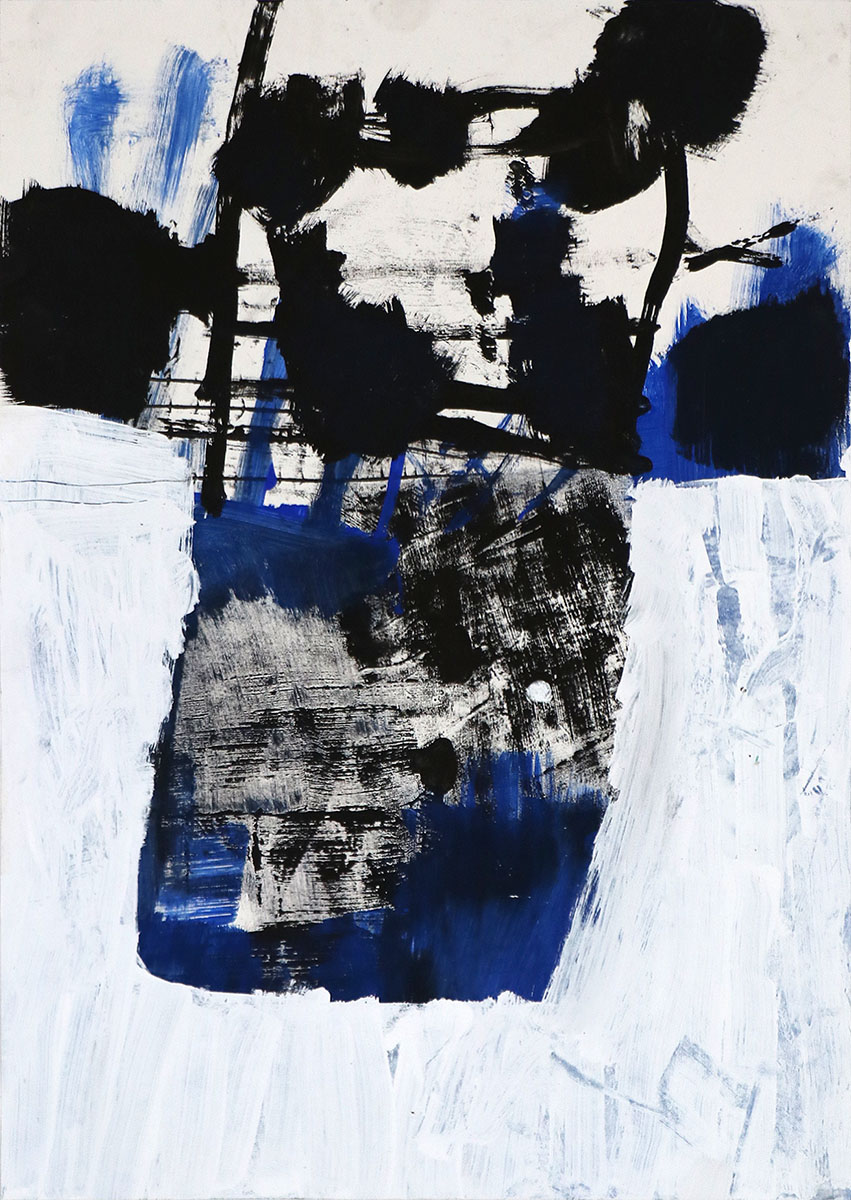 VASENBLAU, 202459 x 41,5 cmmixed media on paper