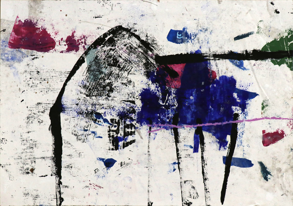 Haus in Kaisersdorf, 202429,7 x 42 cmmixed media on paper