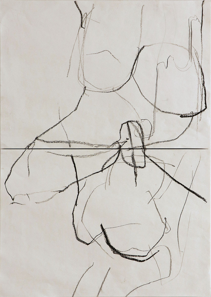 Geben, 2024Diptych, 2 x 41,3 x 58,7 cmdrawing on paper, on wood