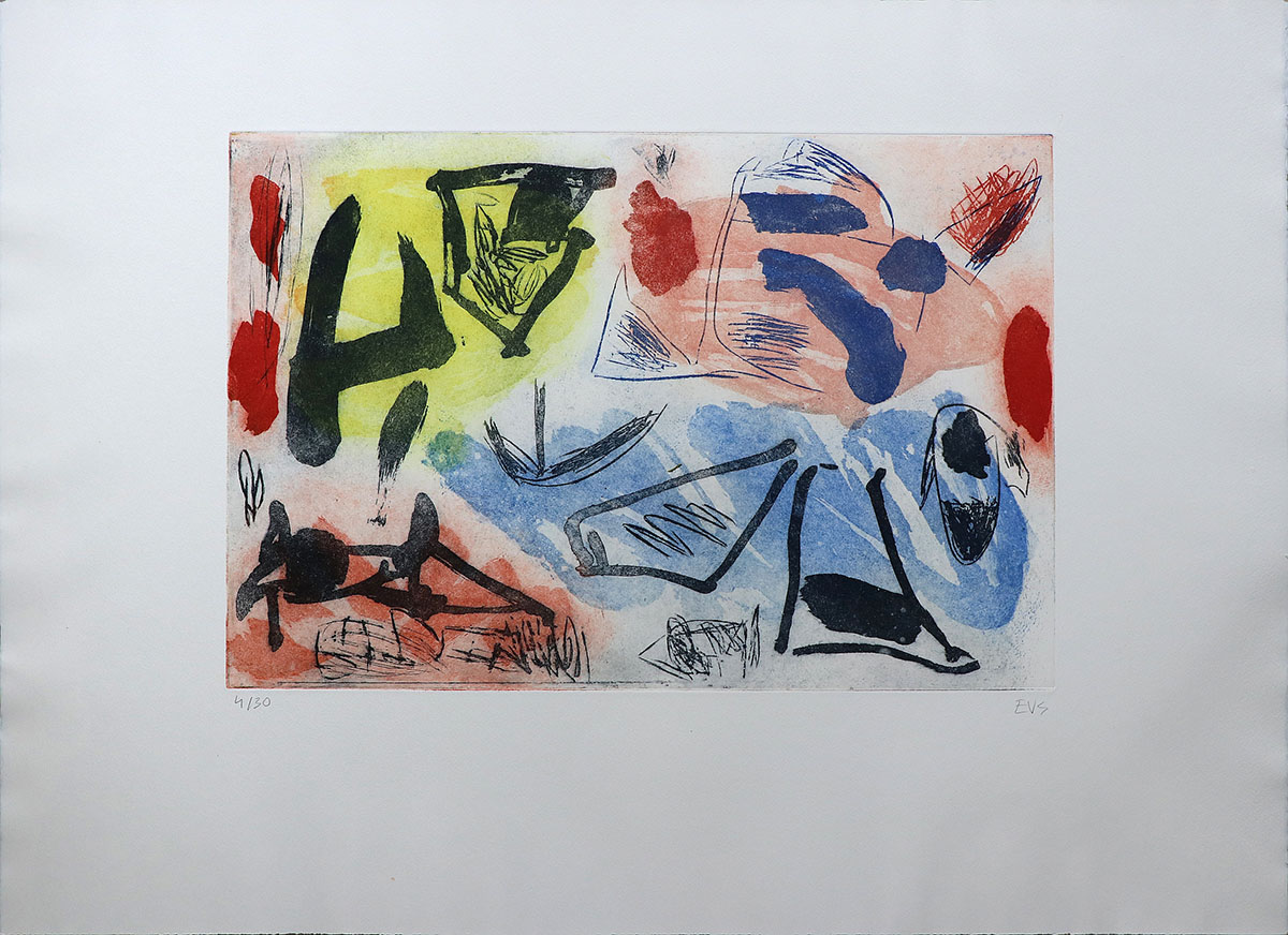 Paseo por las nubes, 2021Ed 4/30, 5 P/A, 33,3 x 49,3 cm,Aquatinta
