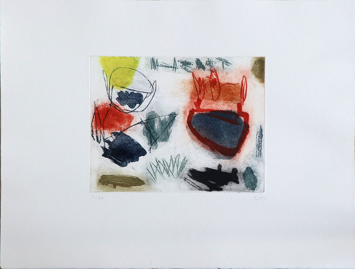 Ponle corazón, 2019Ed 3/30, 5 P/A, 19,5 x 24,7 cm,Radierung und Aquatinta