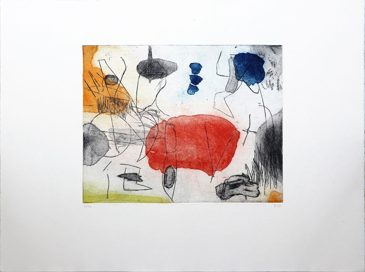 Ligero de equipaje, 2001Ed 3/50, 7 P/A, 34,5 x 44 cmRadierung und Aquatinta