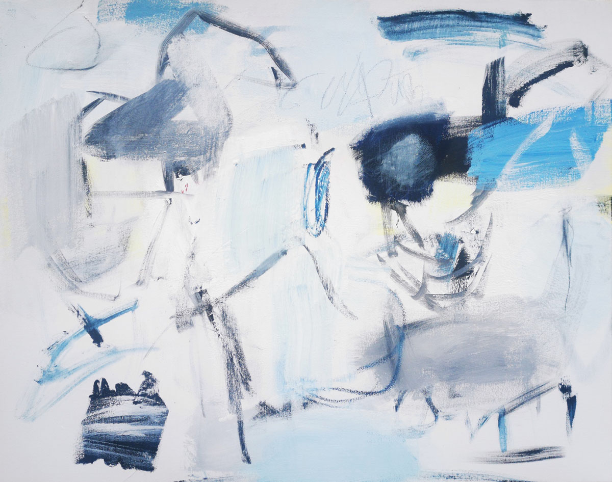 Conversation, 202573 x 93 cmAcryl und Öl auf Leinwand