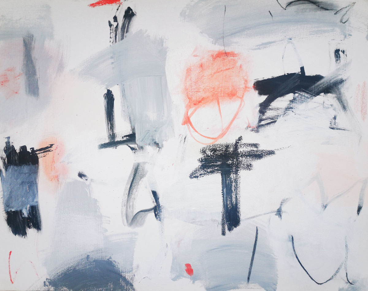 Tu, 202573 x 92 cmAcryl und Öl auf Leinwand