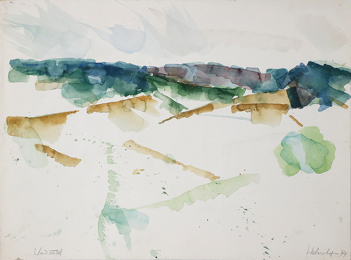 Weinviertel, 197735 x 47 cmwatercolour on handmade paper