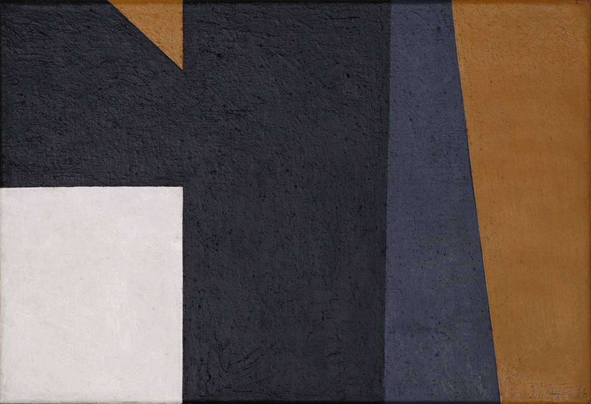 Komposition, 196648 x 70 cmKunstharz, Dispersion