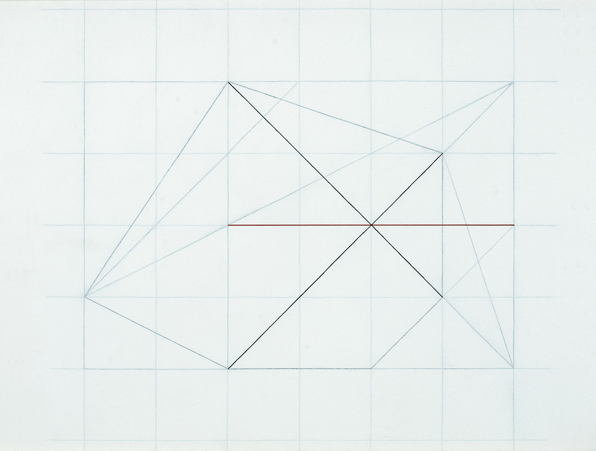 System-Kontrapunkt/Synthese, 200965 x 85 cmAcryl, Filzstift auf Zeichenkarton