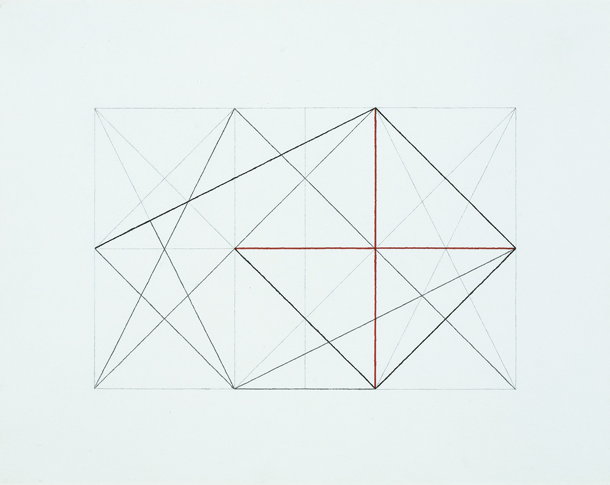 System-Kontrapunkt/Synthese (4), 200948 x 60 cmAcrylic, graphite, felt pen on drawing board System-Kontrapunkt/Synthese (4), 200948 x 60 cmAcrylic, graphite, felt pen on drawing board
