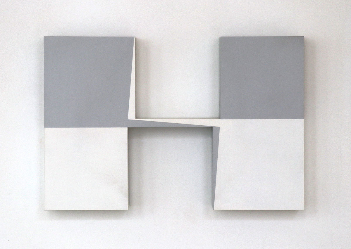 Transition Development I, 201428 x 41,5 x 5 cmAcrylic with marble powder on plywood Transition Development I, 201428 x 41,5 x 5 cmAcrylic with marble powder on plywood