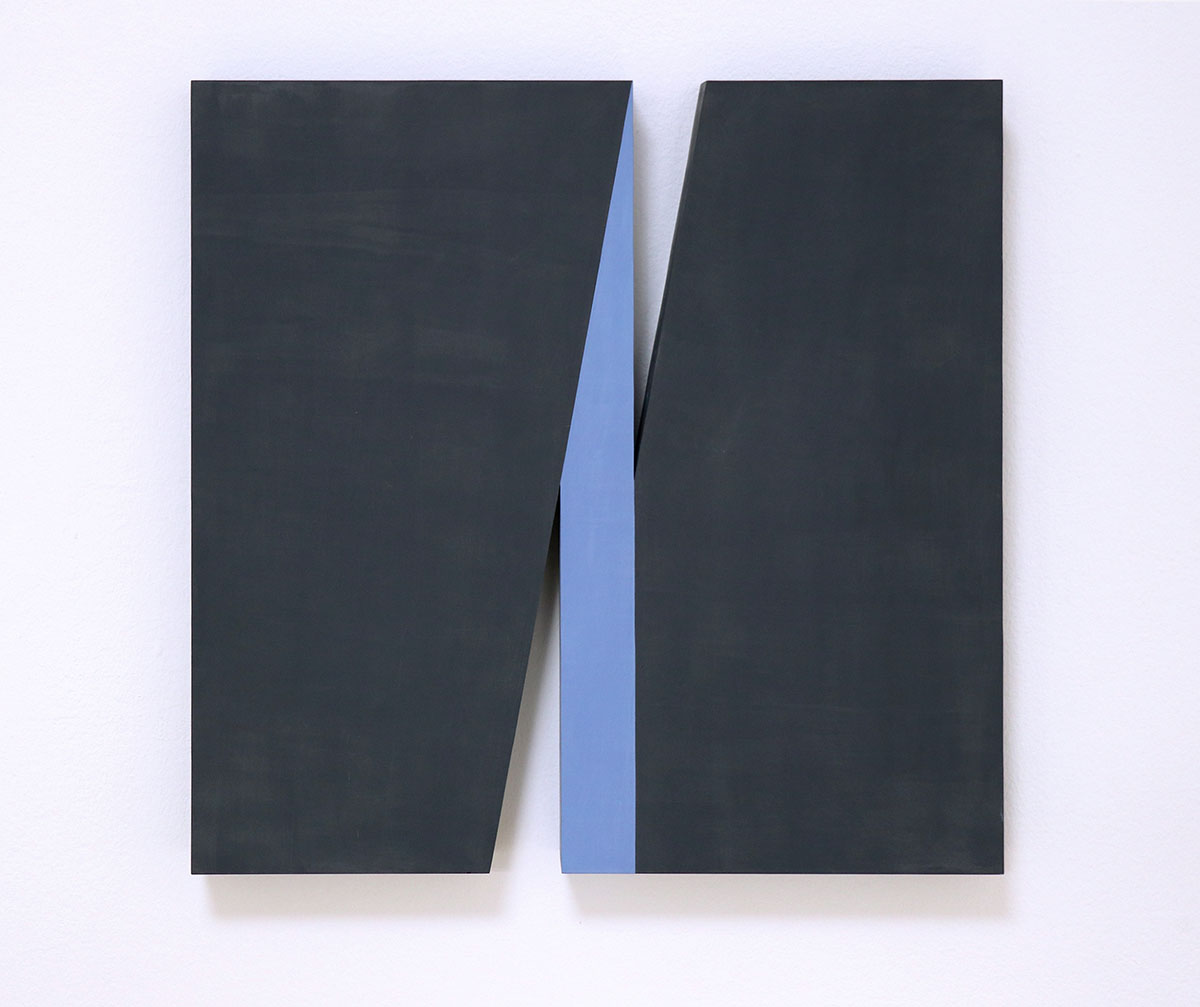 Through a Square, 201050 x 50 x 5 cmAcrylic with marble powder on plywood Through a Square, 201050 x 50 x 5 cmAcrylic with marble powder on plywood