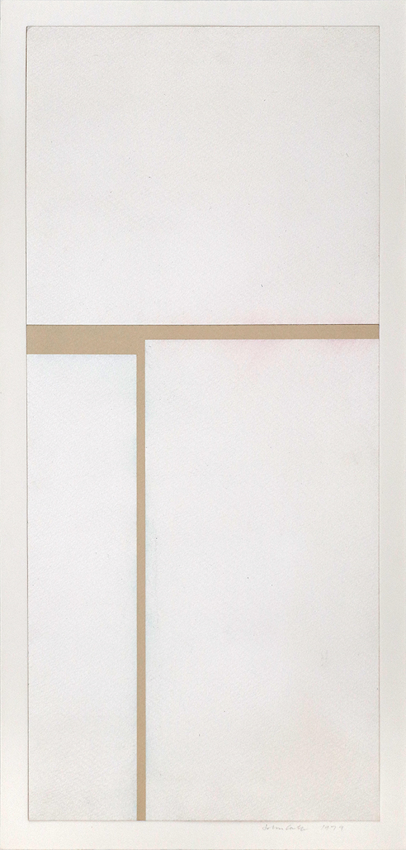 T-Piece Study, 197973,5 x 35 cmAcryl auf Papier, auf Karton