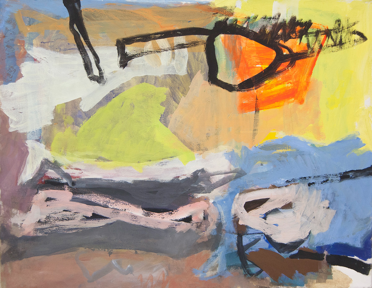 L31 (Frühlingslandschaft, 201996 x 120 cmAcryl auf Leinwand