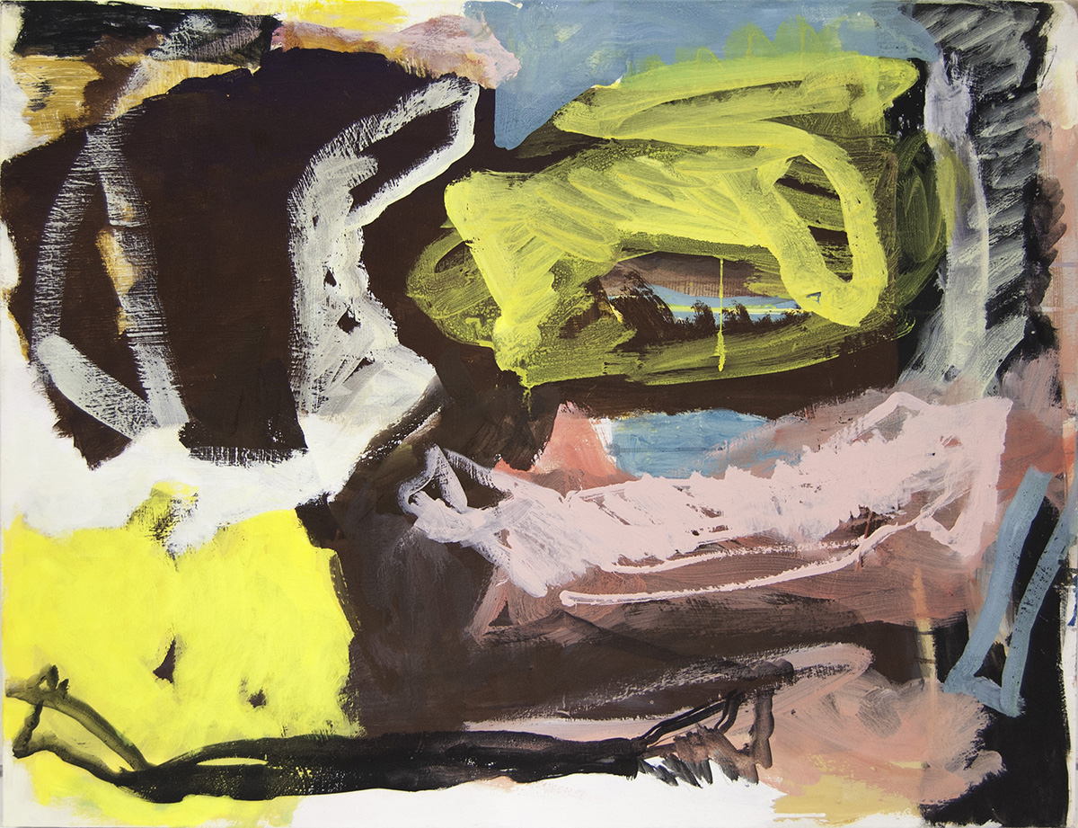 L30 (Frühlingslandschaft), 201996 x 120 cmAcryl auf Leinwand