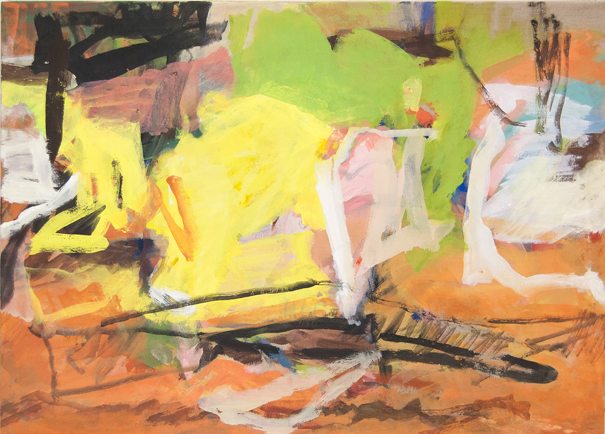 L28 (Frühlingslandschaft, 201990 x 120 cmAcryl auf Leinwand