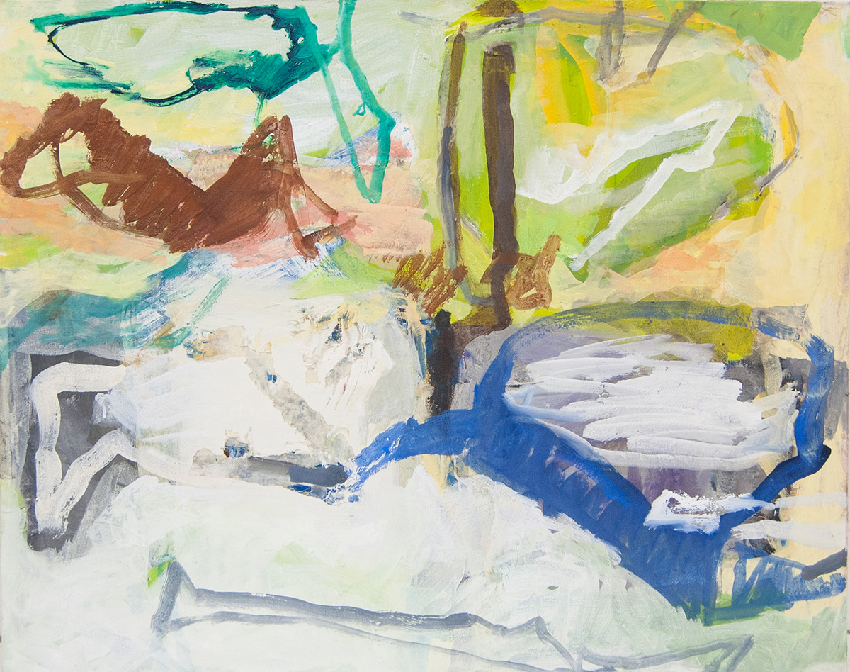 L27 (Frühlingslandschaft, 2019100 x 120 cmAcryl auf Leinwand