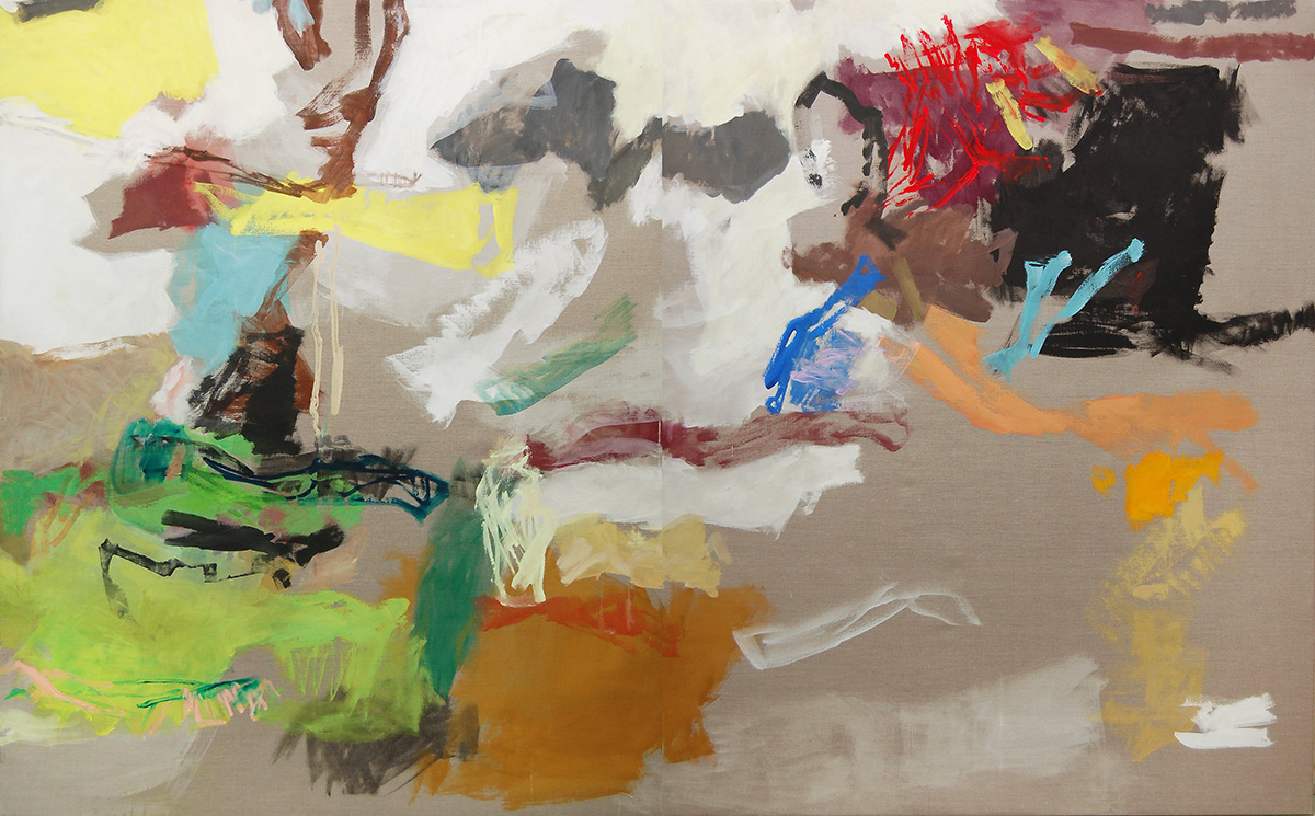 L22 (Sommerlandschaft), 2016/17200 x 320 cmDiptychon; Acryl auf Leinwand