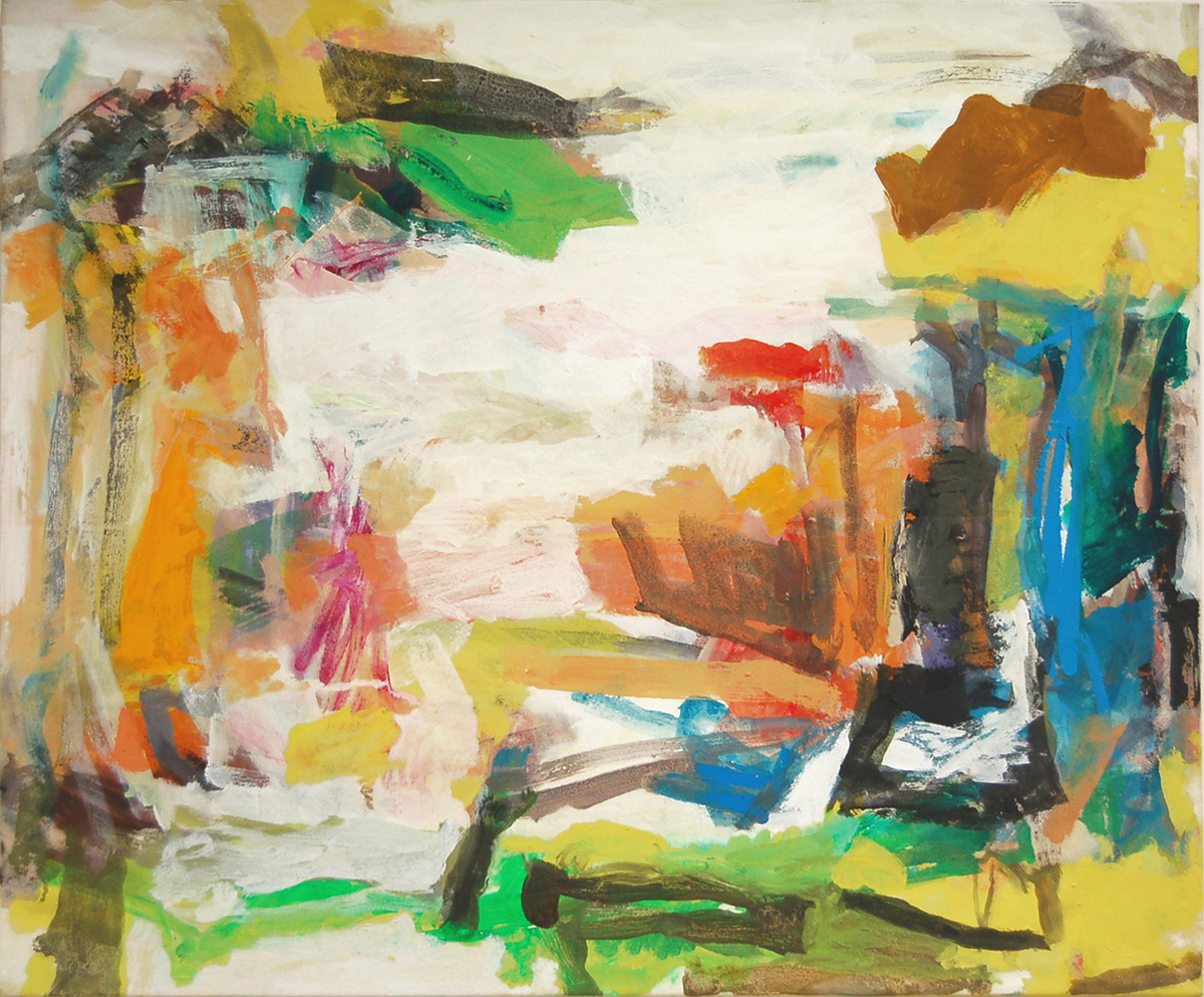 L20 (Sommerlandschaft), 201780 x 96 cmAcryl auf Molino