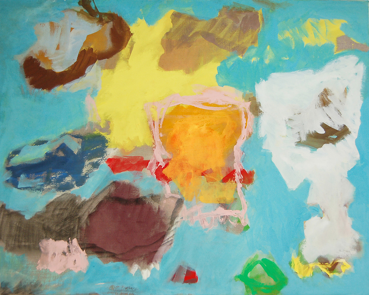 L16 (Sommerlandschaft), 201796 x 120 cmAcryl auf Molino
