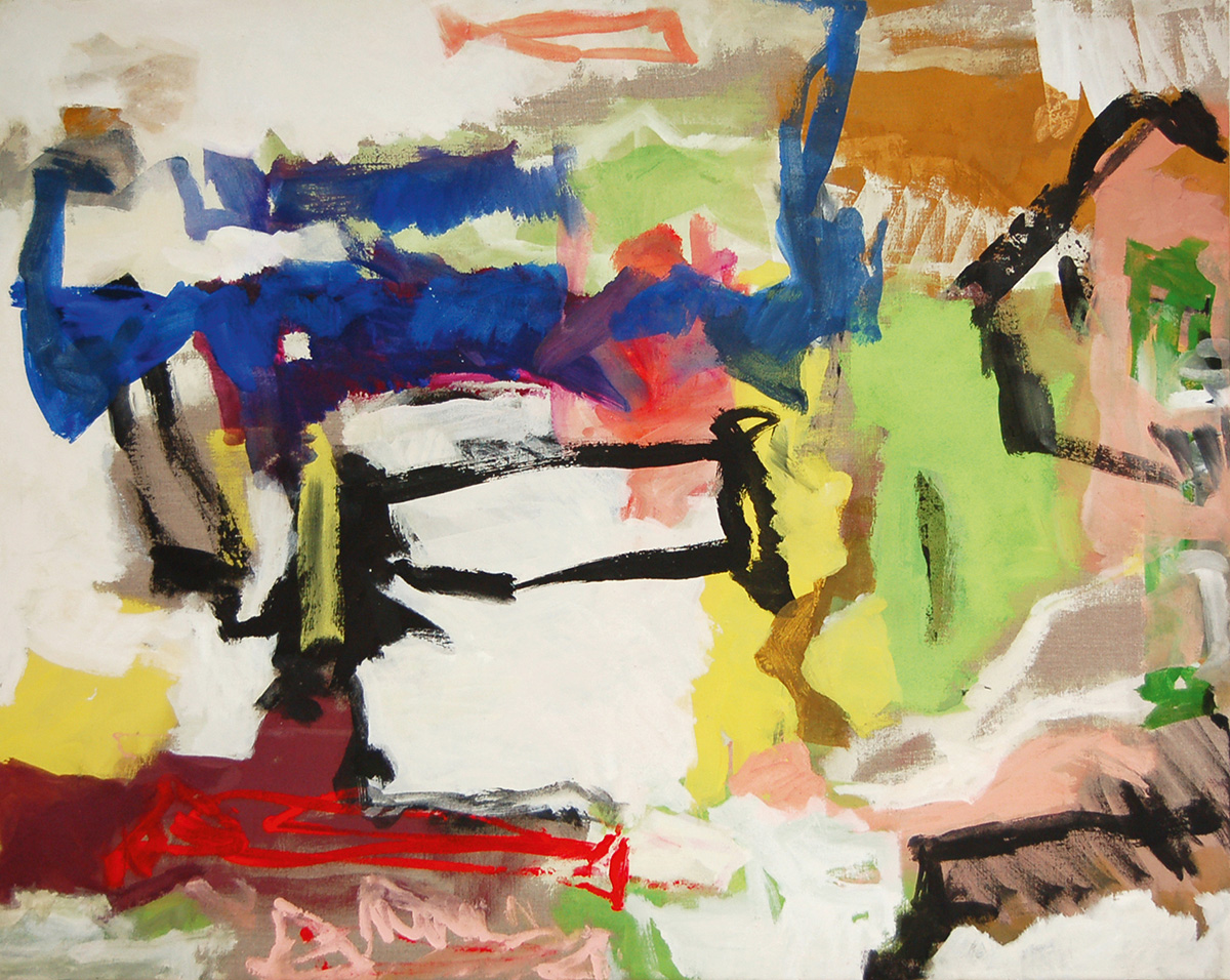 L13 (Sommerlandschaft), 201796 x 120 cmAcryl auf Leinwand