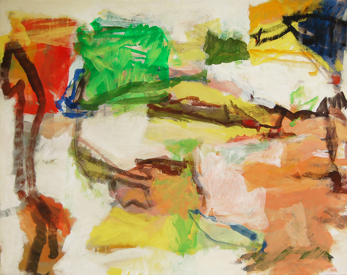 L12 (Sommerlandschaft), 201796 x 120 cmAcryl auf Leinwand