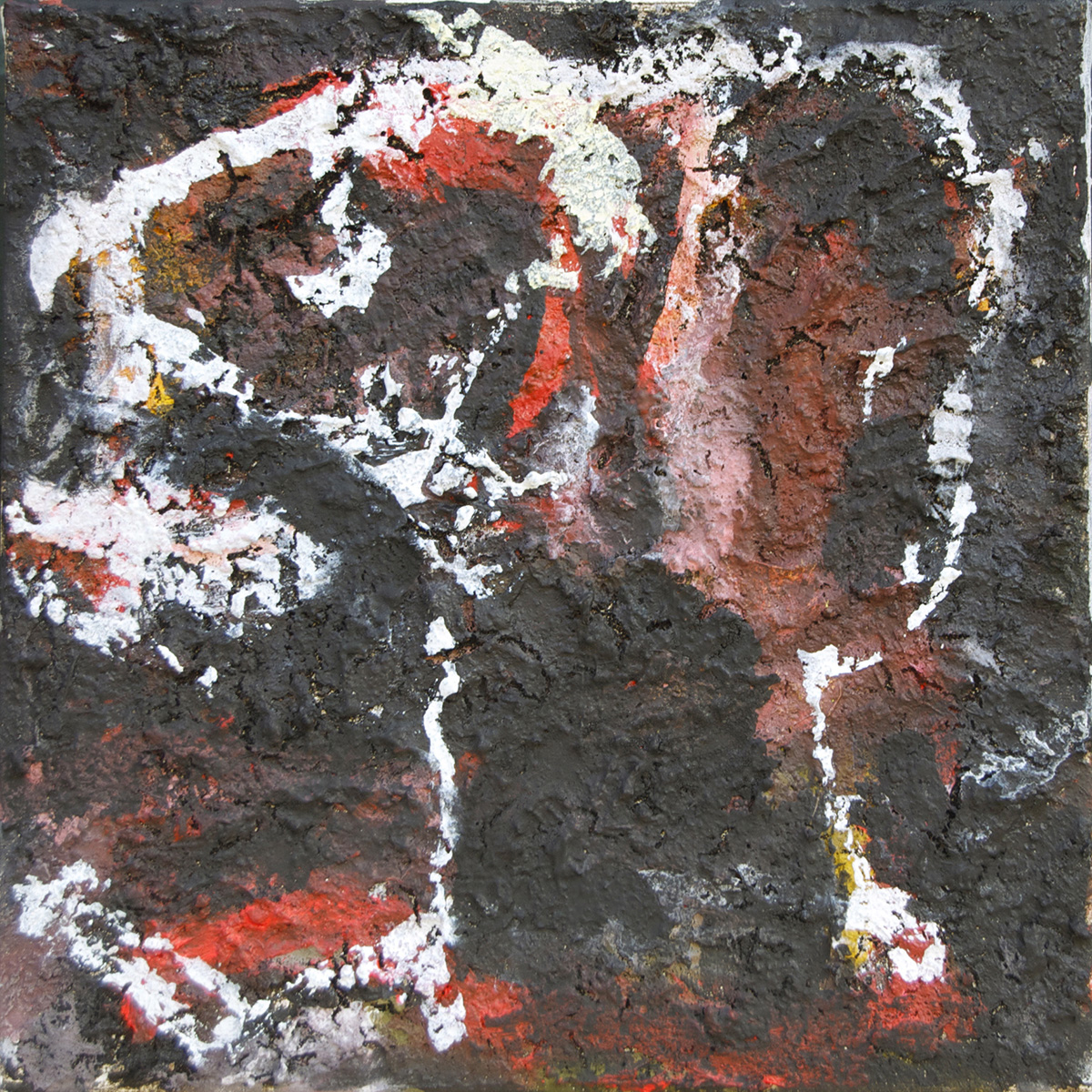 Ohne Titel, 201630 x 30 cmErde, Leim, Acryl auf Leinwand