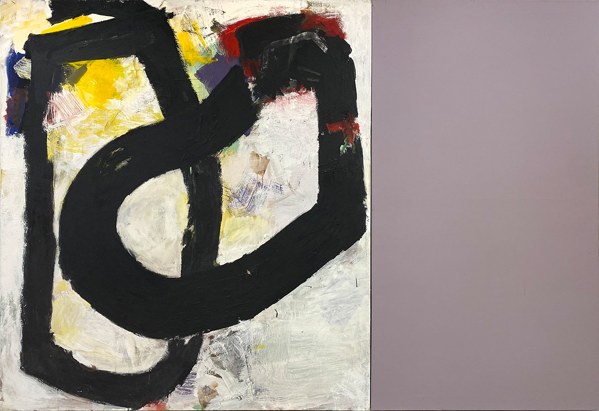 Diptychon 3, 1998200 x 290 cmAcryl und Collage auf Leinwand