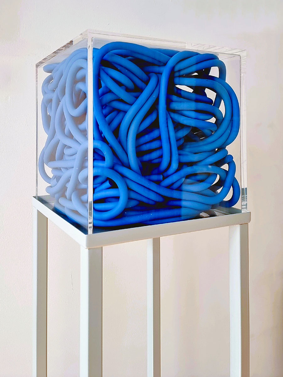 Meterware blau, 202630 x 30 x 30 cm;Elastomere, Plexiglas