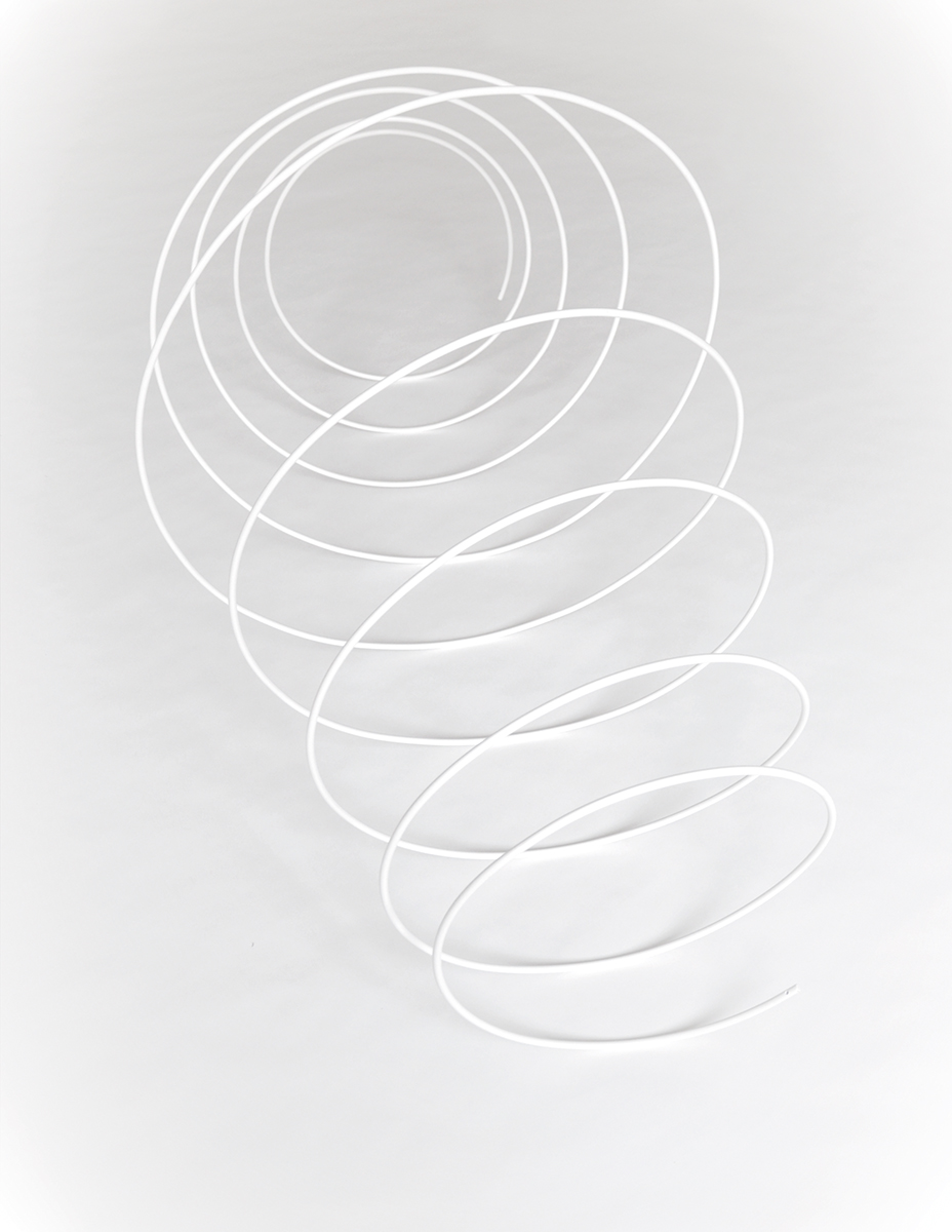 Untitled (Spindel), 202168 x 102 x 72 cmRound steel, powder-coated, white