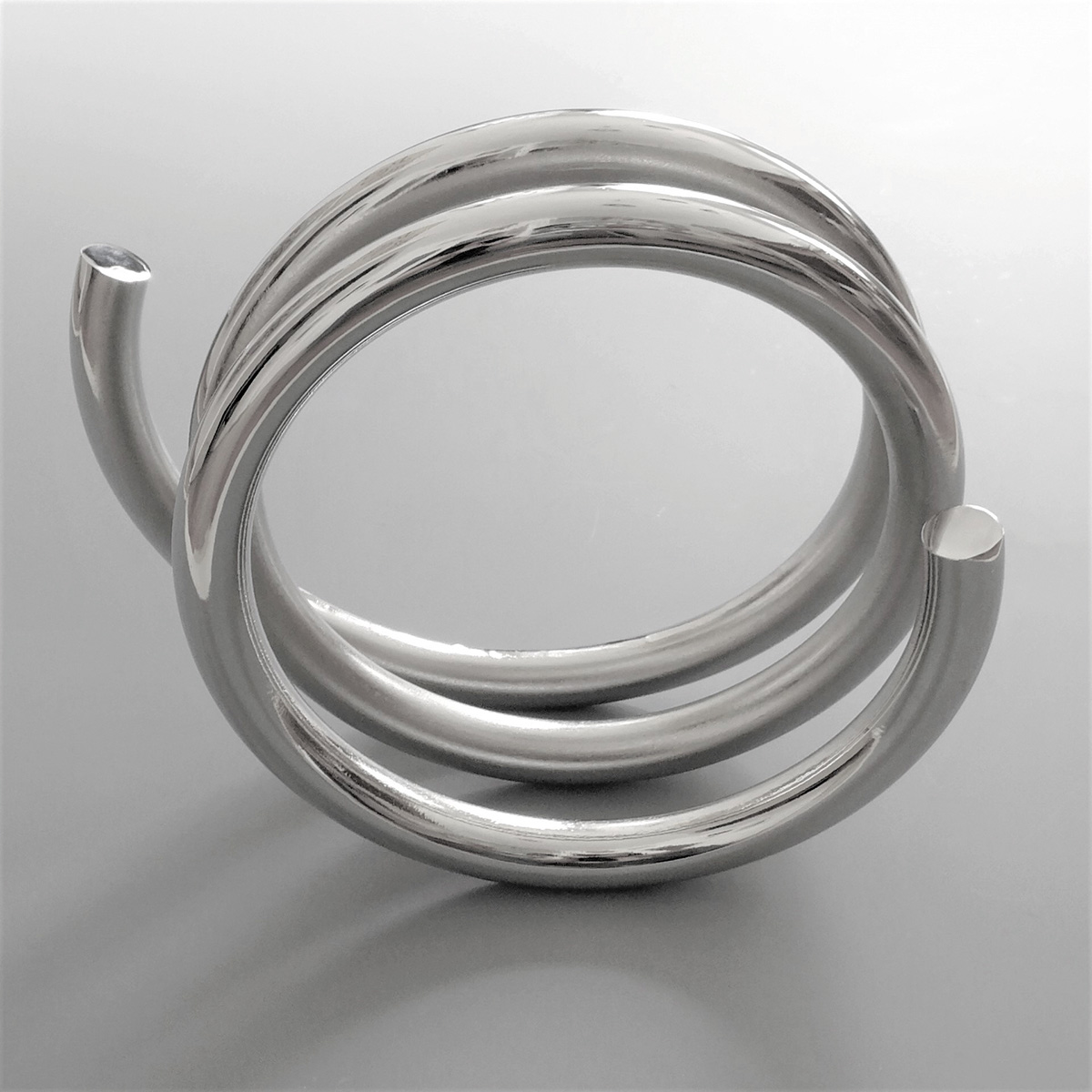 Untitled (federleicht), 202027 x 27 x 27 cmRound steel Ø 25 mm, nickel-plated