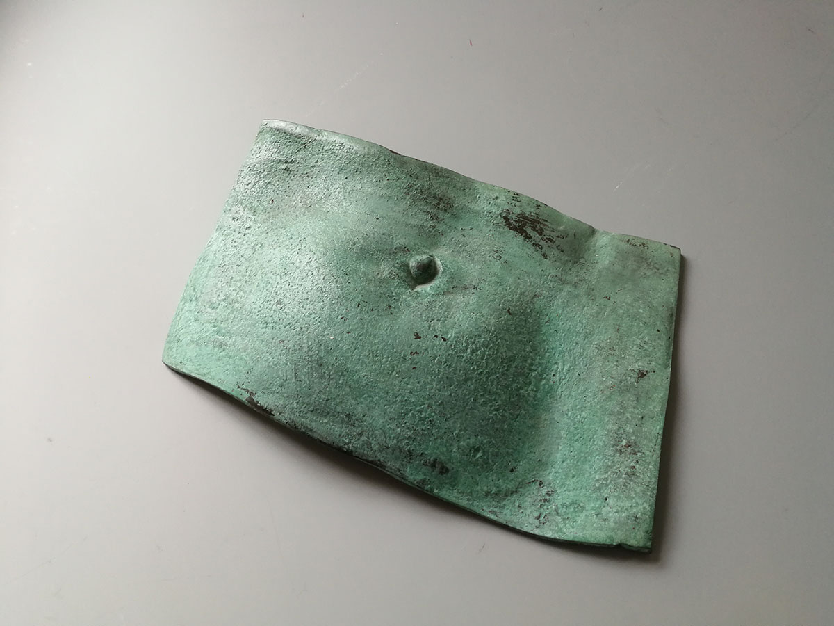 UNTITLED (BELLY BUTTON), 200915,5 x 21 x 3 cmunique,Bronze, patinated