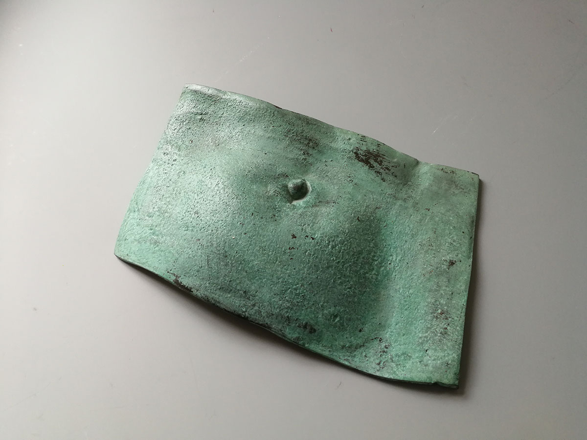 Untitled (Belly Button), 200915,5 x 21 x 3 cm;Bronze, patiniert / Unikat