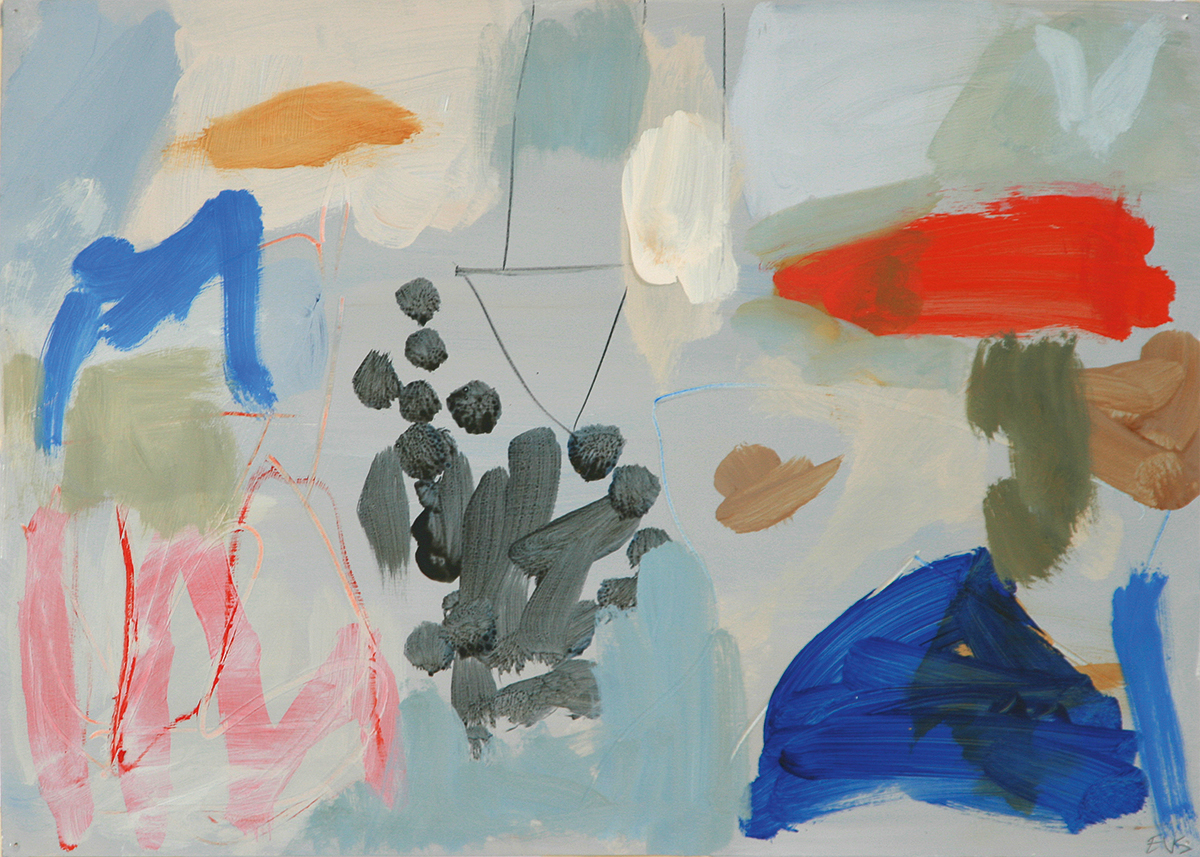 Cruce de caminos, 201250 x 70 cmAcrylic and oil on paper