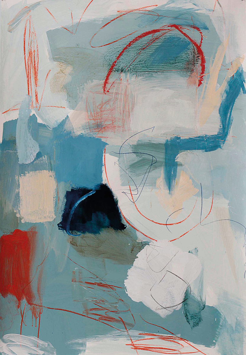 Red shoe, 2012100 x 70 cmAcrylic and oil on paper