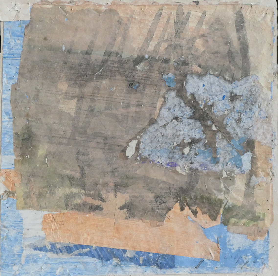 Ohne Titel, 202231 x 31 cmLeimfarbe auf Papier, Eisenrahmen
