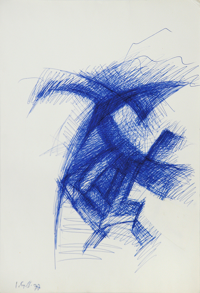 Automatic, 197741,5 x 29,4 cm Ballpoint pen on paper