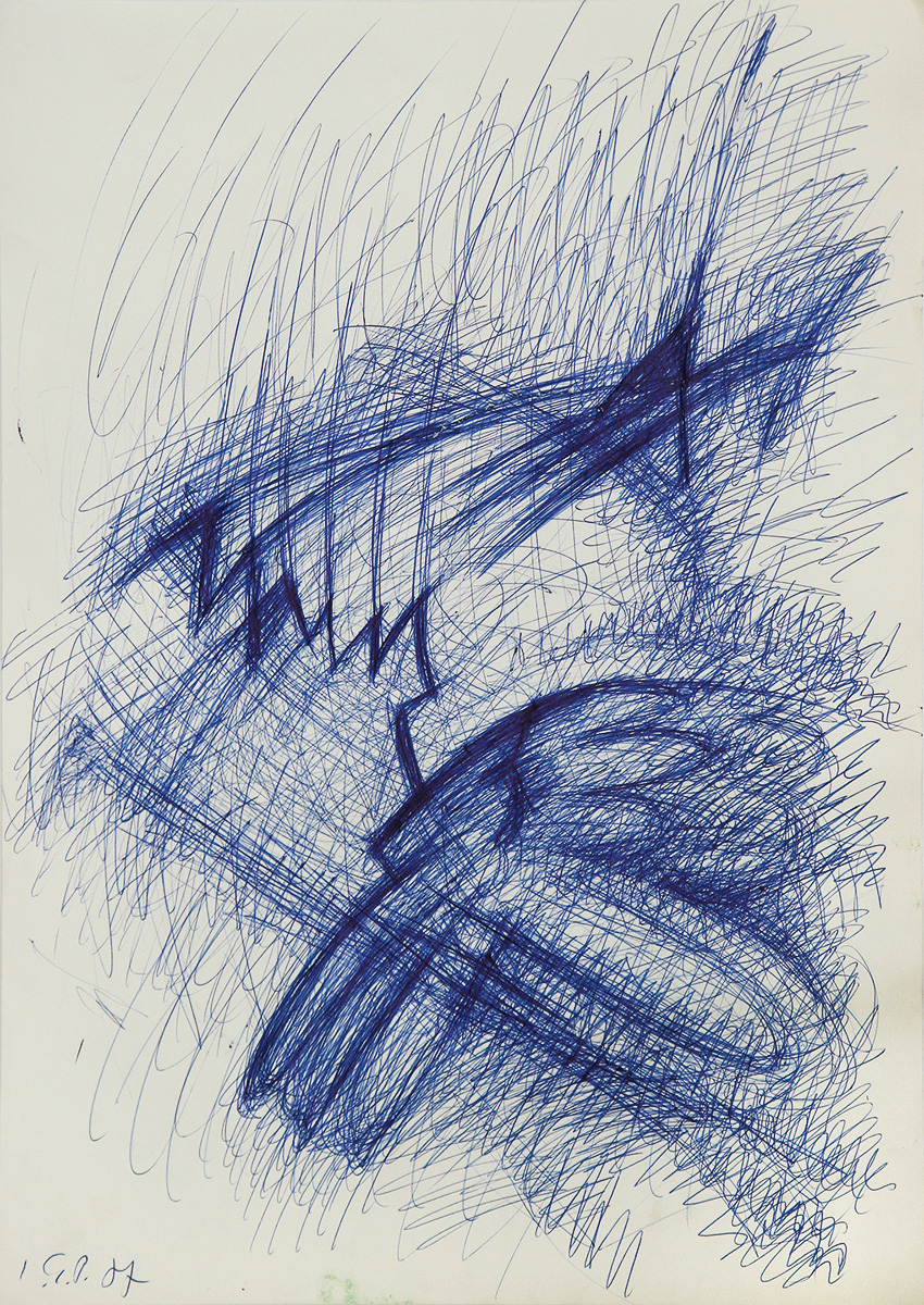 Automatic, 197747,5 x 34 cm Ballpoint pen on paper