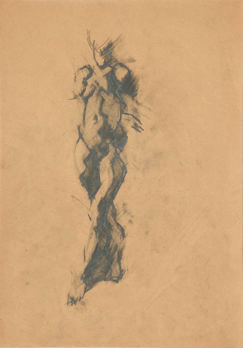 Stehende, 196445,5 x 32 cmBleistift auf Papier