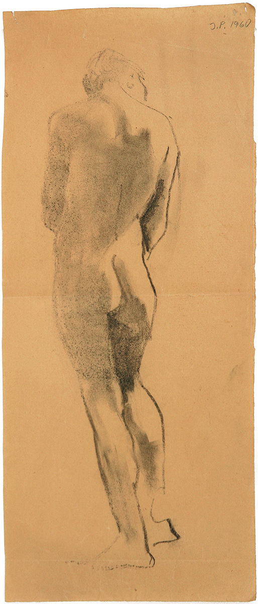 ohne Titel, 196053 x 23 cm in 66,5 x 48,5Bleistift auf Papier, gerahmt