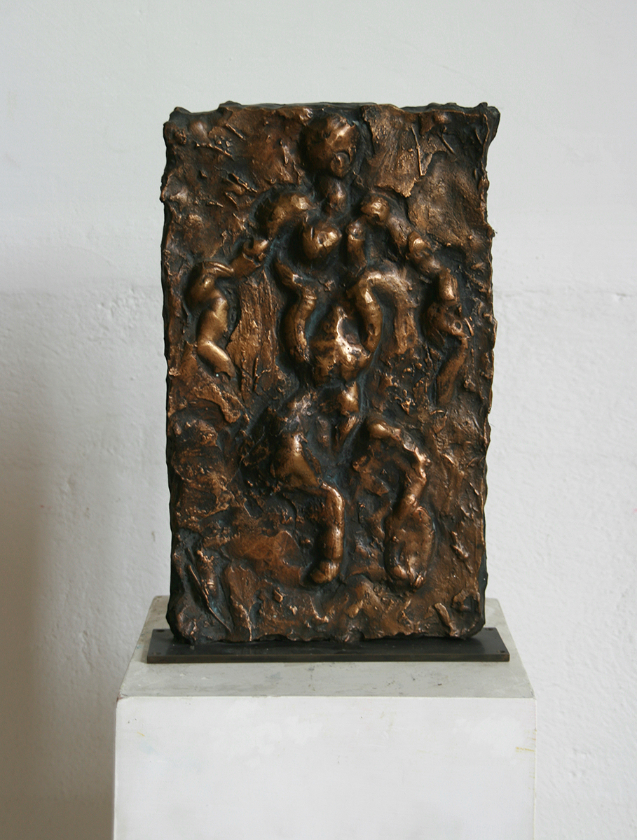 Figure, 196434,5 x 20,5 cmRelief, bronze