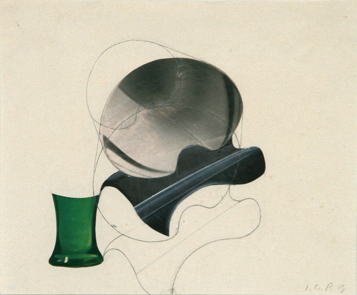 Kulisse, 196921 x 25,5 cmBleistift, Collage auf Papier