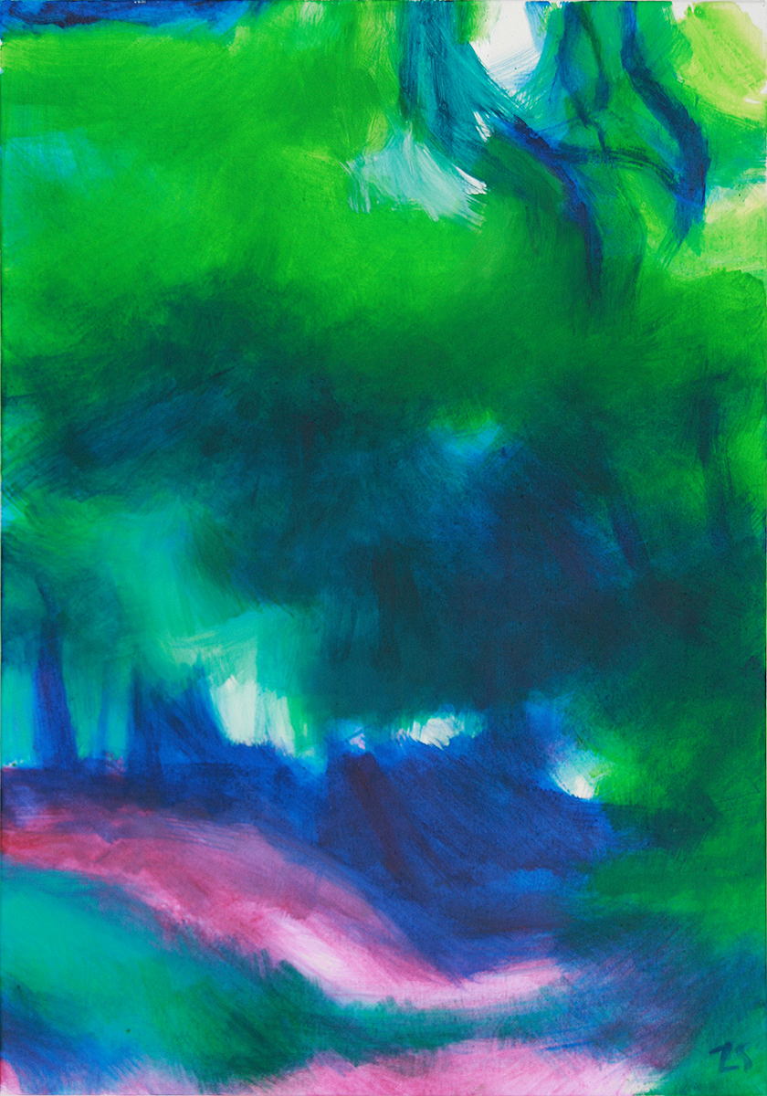 WaldWeg-V12, 201100 x 70 cmAcrylic on canvas