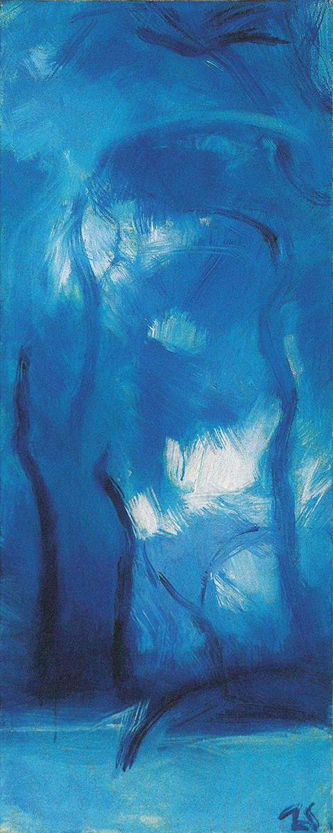 EisKristallWald, 2014150 x 60 cmAcrylic and egg tempera on canvas