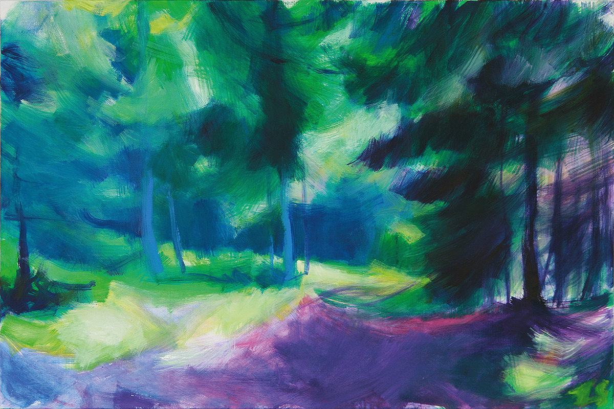 WaldLichtung Steiermark, 201480 x 120 cmAcrylic on canvas