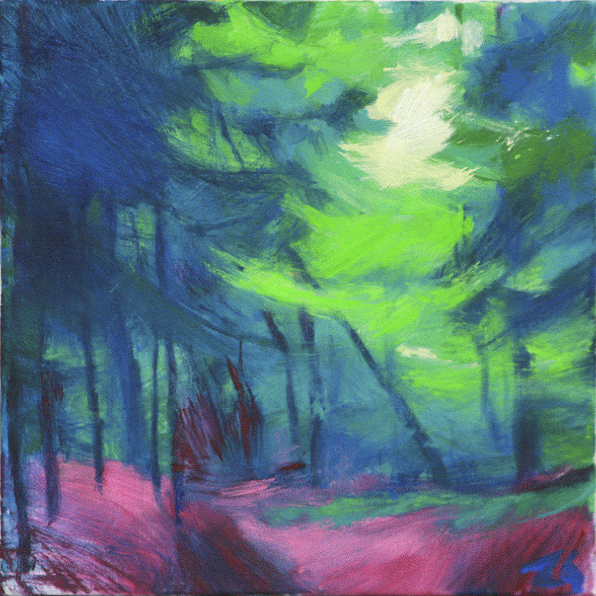 WaldWeg Velden, 201340 x 40 cmAcryl auf Leinwand