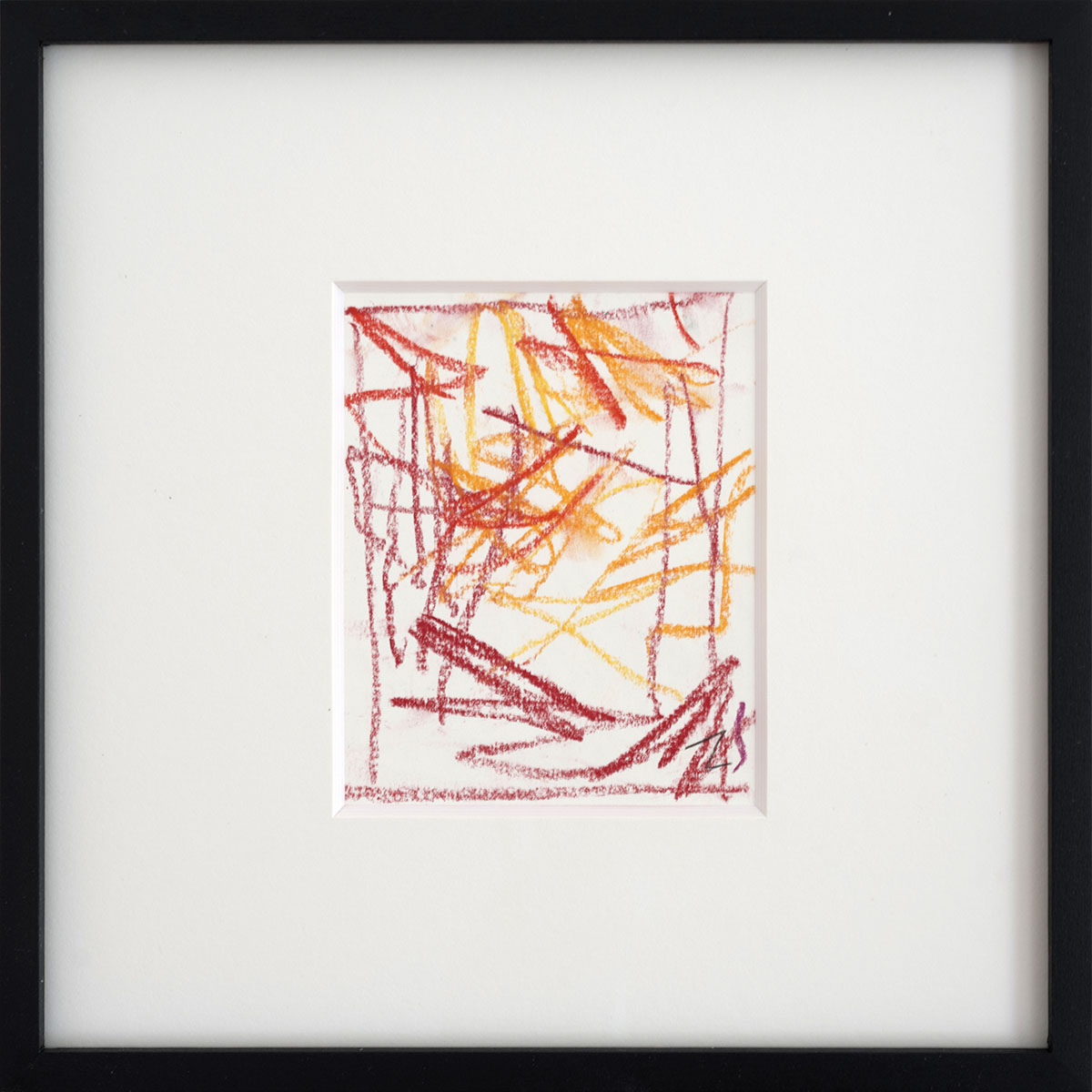 HerbstGlühen, 2025framed in 20 x 20 cmchalk on paper