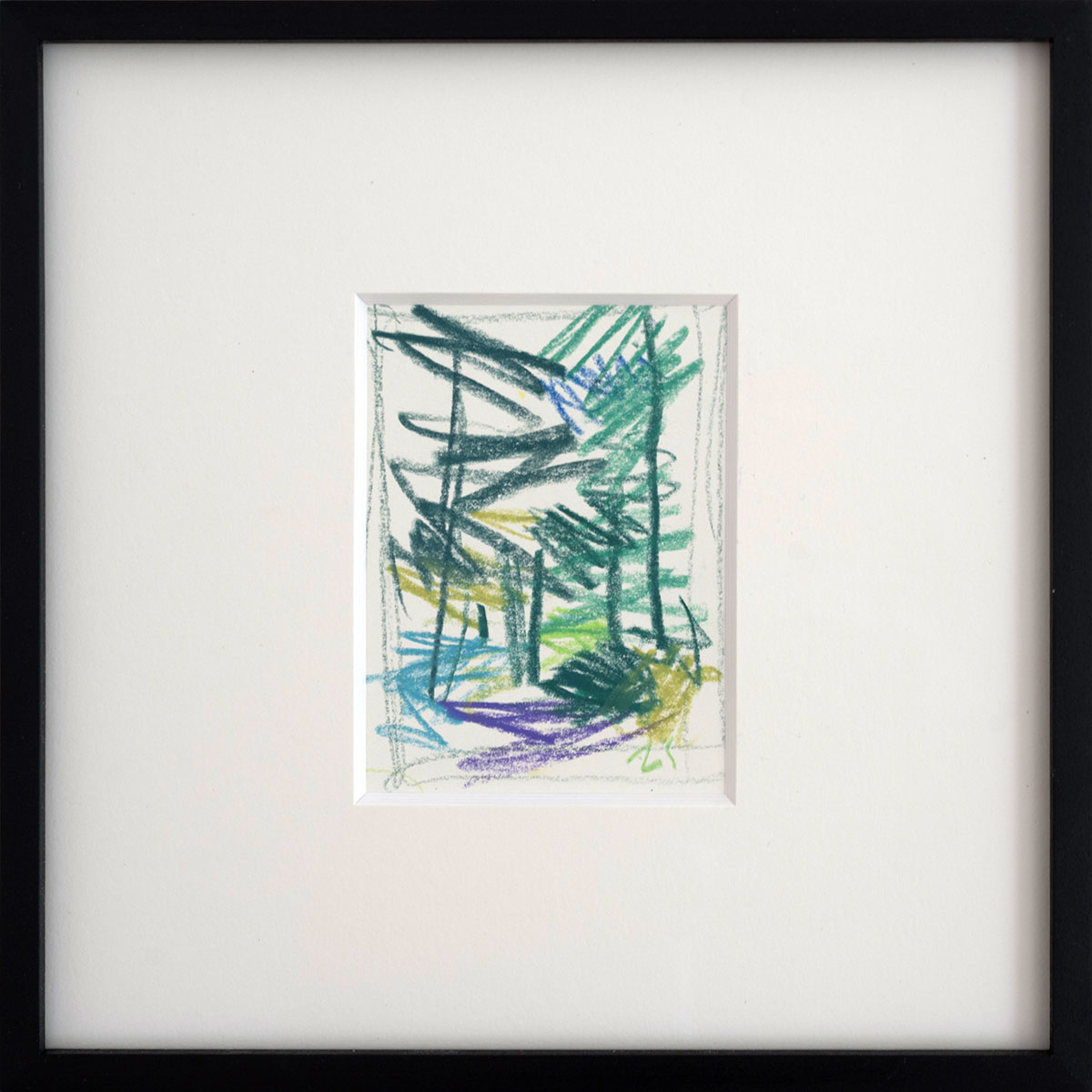 LustWandeln, 2025framed in 20 x 20 cmcrayon on paper