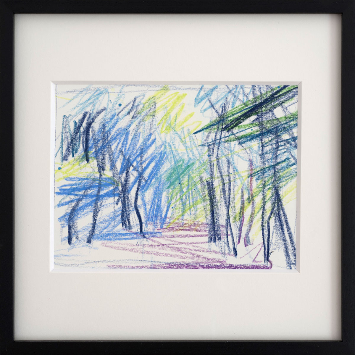 WaldStimmung, 2025framed in 20 x 20 cmcoloured pencil on paper